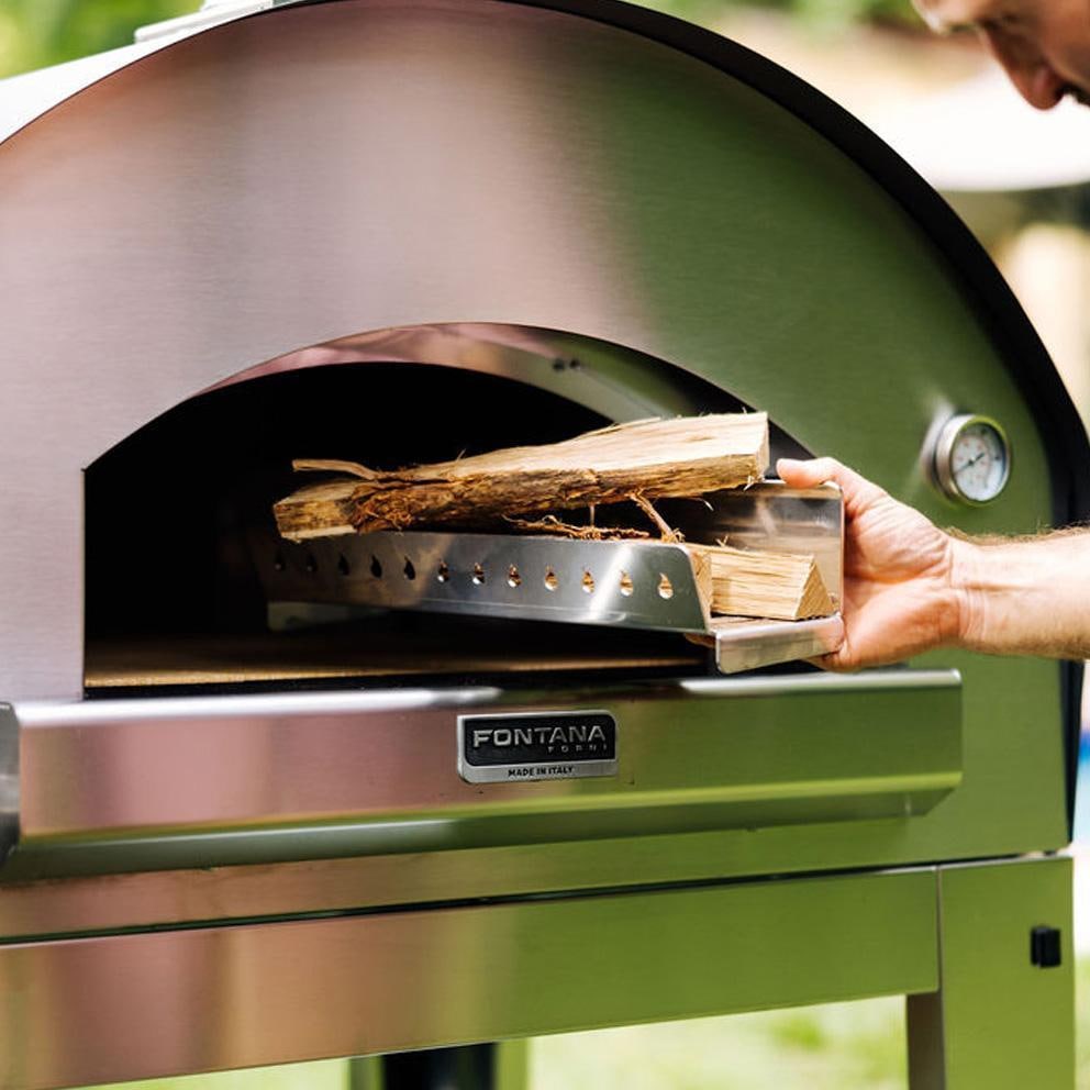 Fontana Forni FTFIR-H-S Firenze Hybrid Pizza Oven - Stainless Steel - Wood - Detail thumbnail