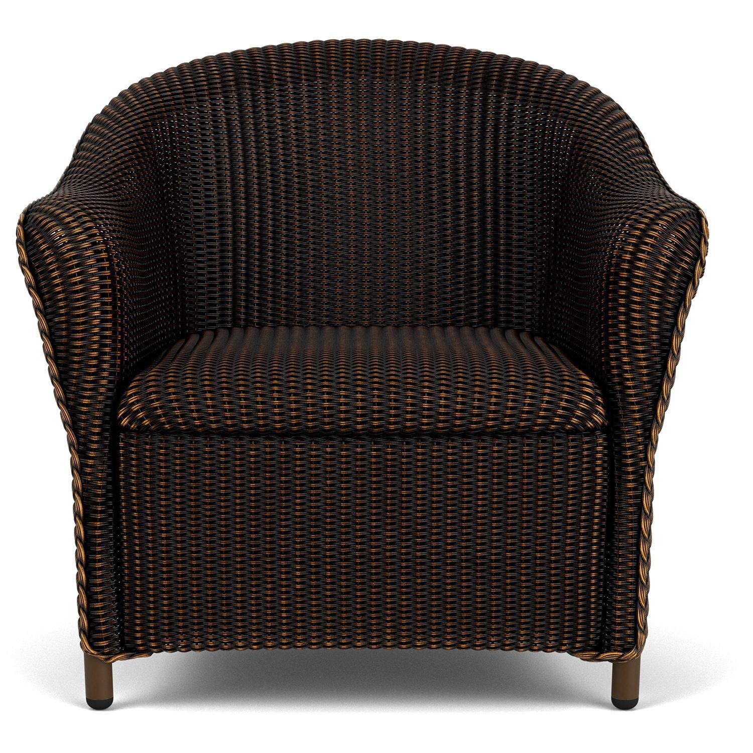 Lloyd Flanders Reflections 4-Piece Seating Set W/ Ottoman & End Table in Mink Finish - Lounge Chair Front thumbnail