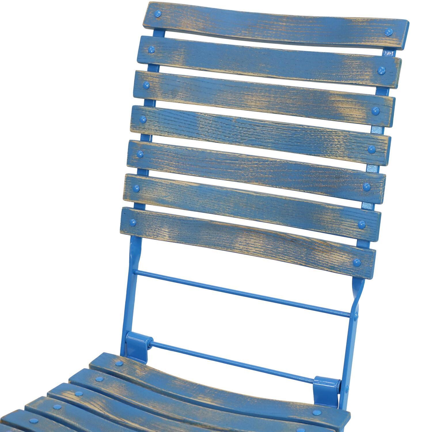 Ultimate Patio Chestnut Wooden Folding Chair - Chair Back thumbnail