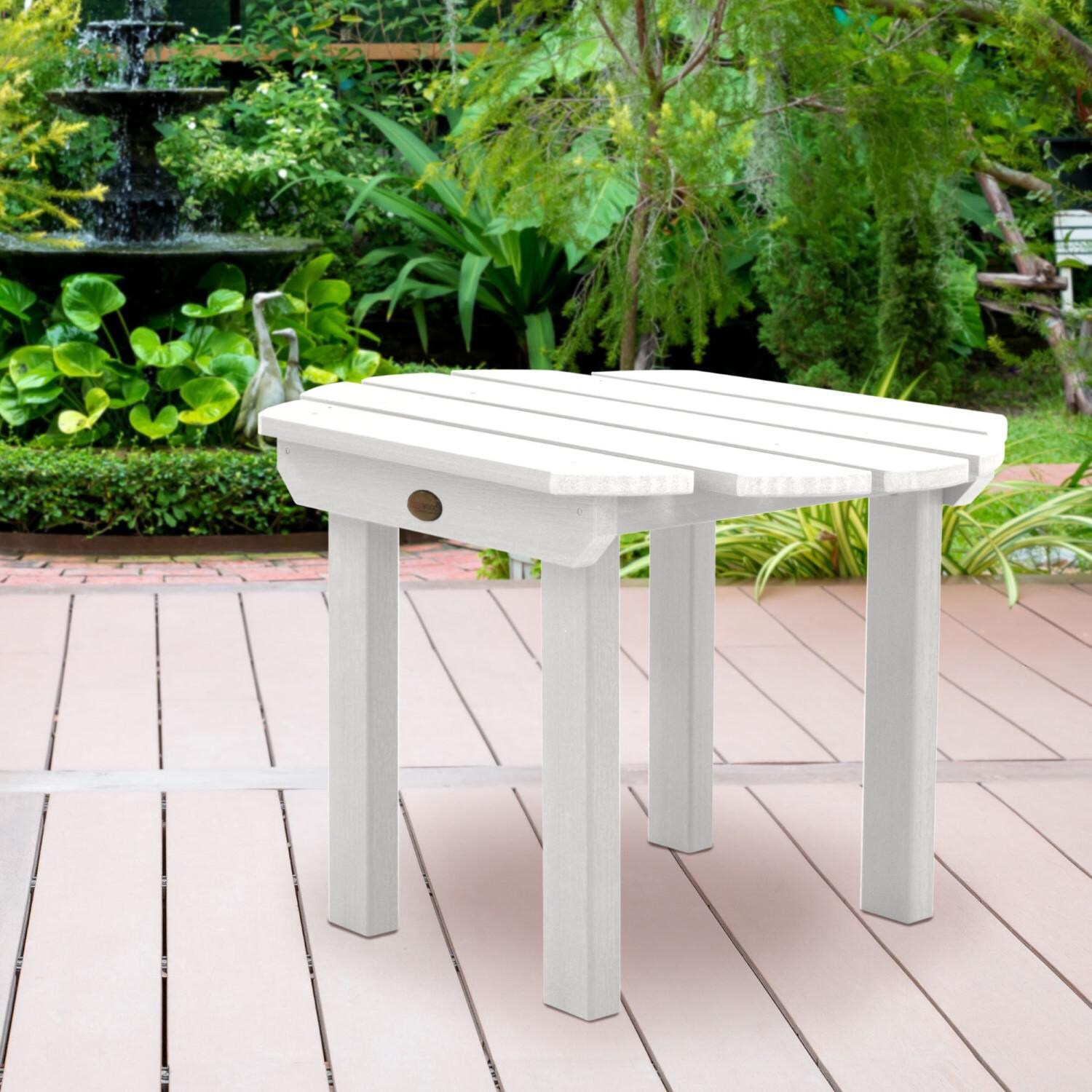 Lakeview Paradise Key Side Table - White - Side thumbnail