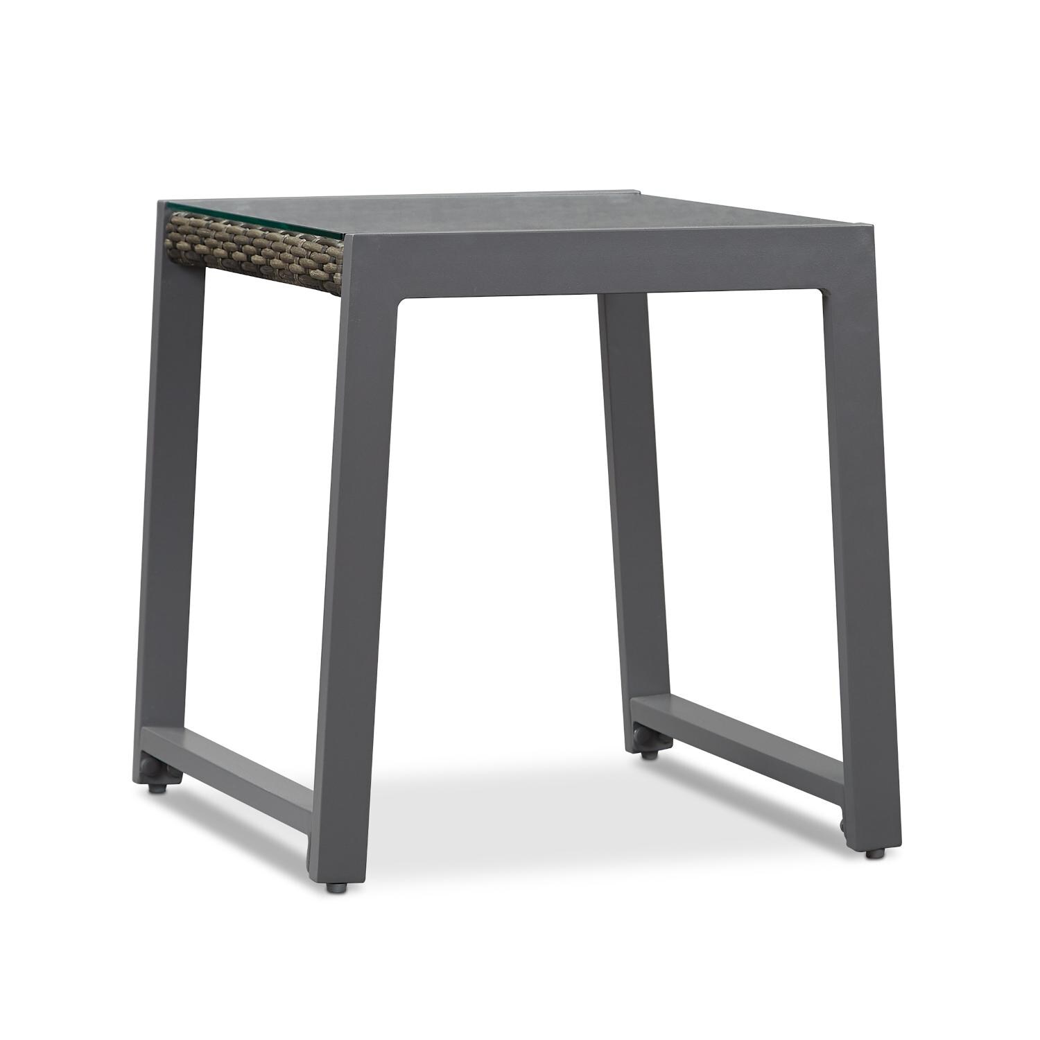 Lakeview Covewood Gray 2 Piece Aluminum End Table Set - Single Table thumbnail