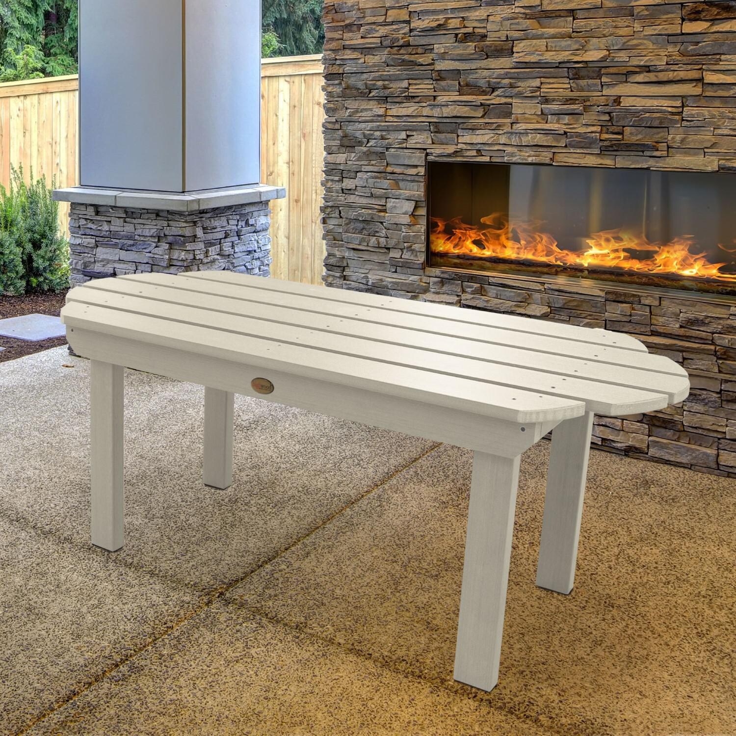 Lakeview Paradise Key Coffee Table - Whitewash - Side View thumbnail