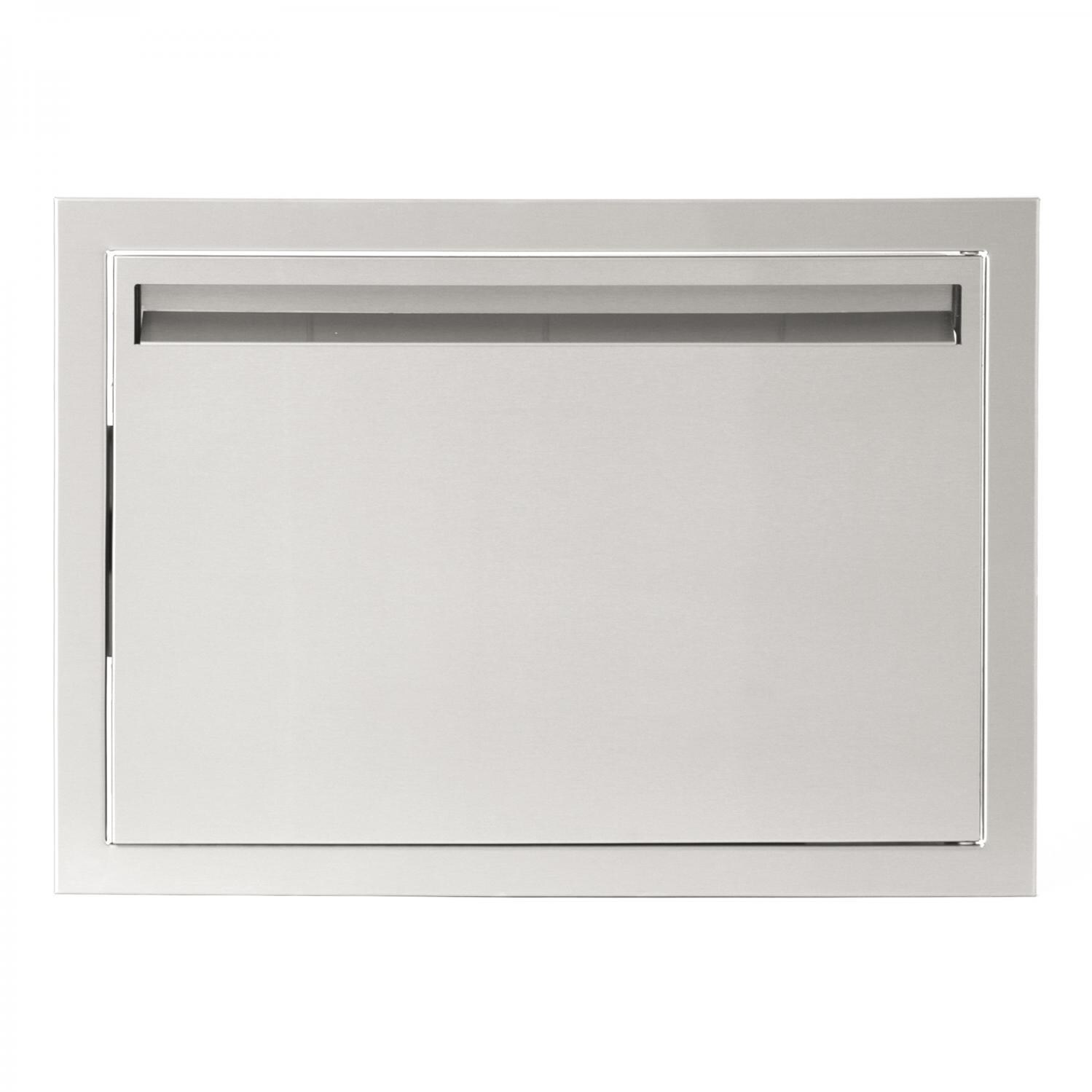 BBQGuys Aspen Series 24-Inch Stainless Steel Right-Hinged Single Access Door - Horizontal - DISCONTINUED