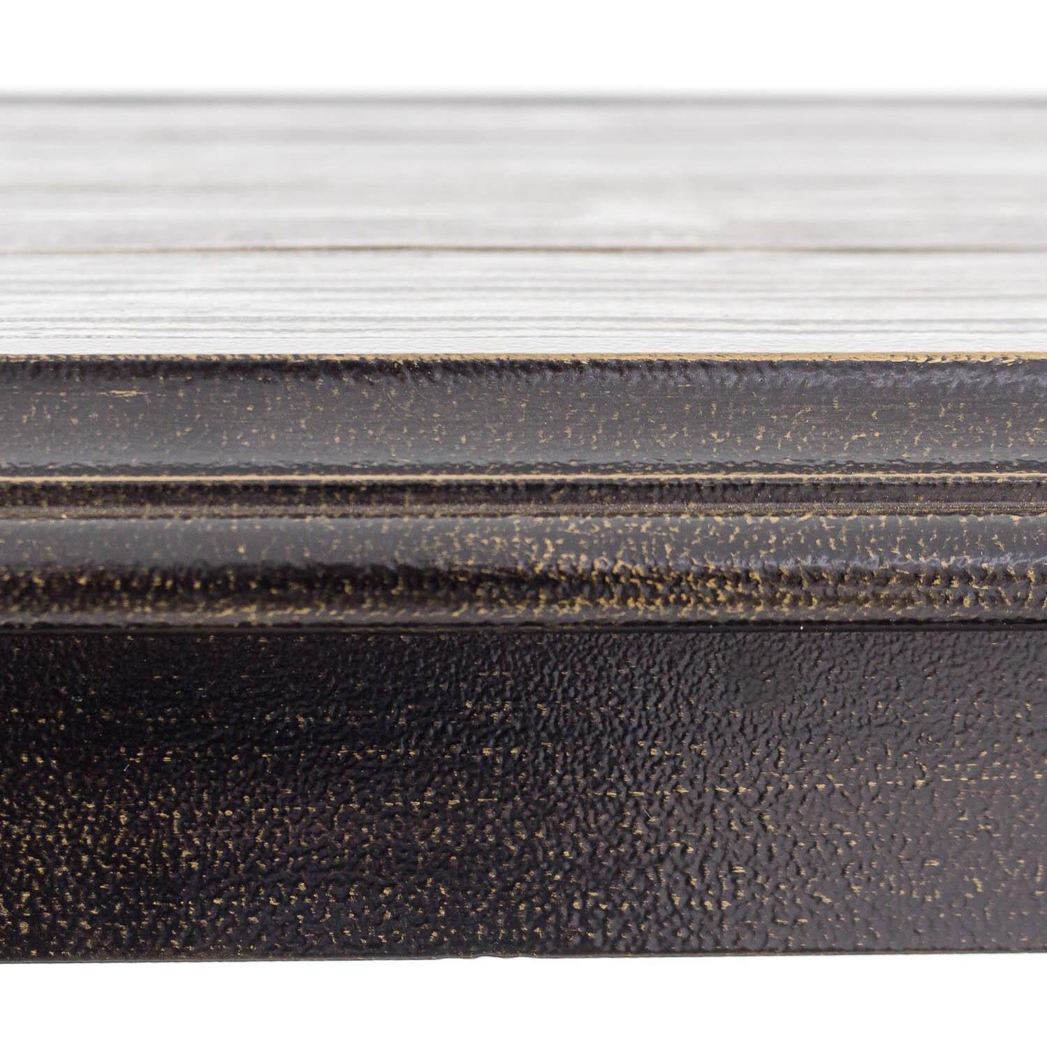 Du Monde 60 X 18 Inch Rectangular Cast Aluminum Outdoor Console Table - Edge Detail thumbnail