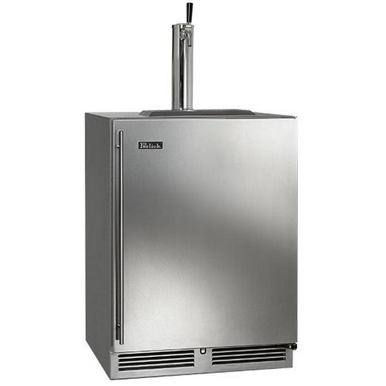 Perlick C-Series 5.3 Cu. Ft. Right Hinge Built-In Single Tap Outdoor Kegerator - Stainless Steel - HC24TO-3-1R1 thumbnail