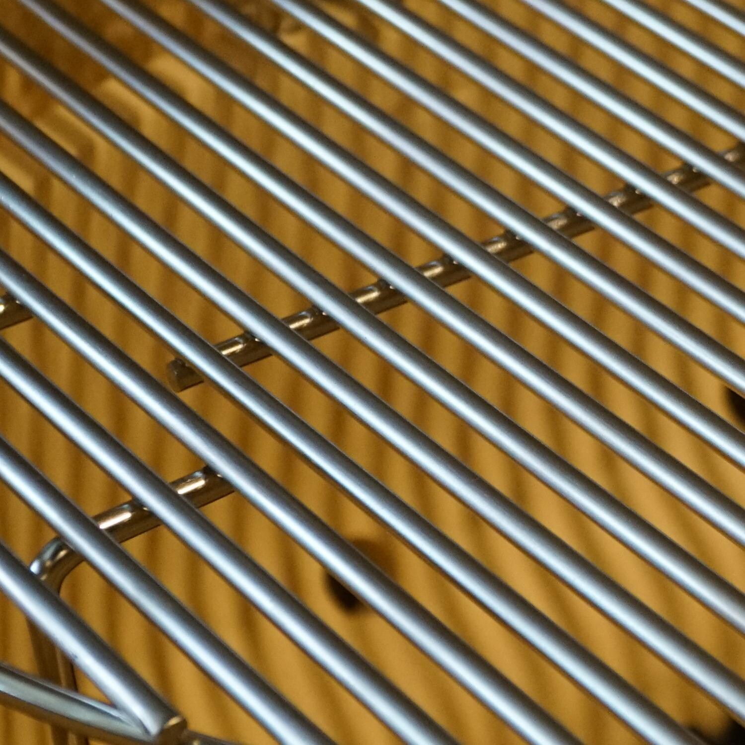 Primo PGCJRH Oval Junior 200 Ceramic Kamado Grill With Stainless Steel Grates - Stainless Steel Grate Detailed View thumbnail