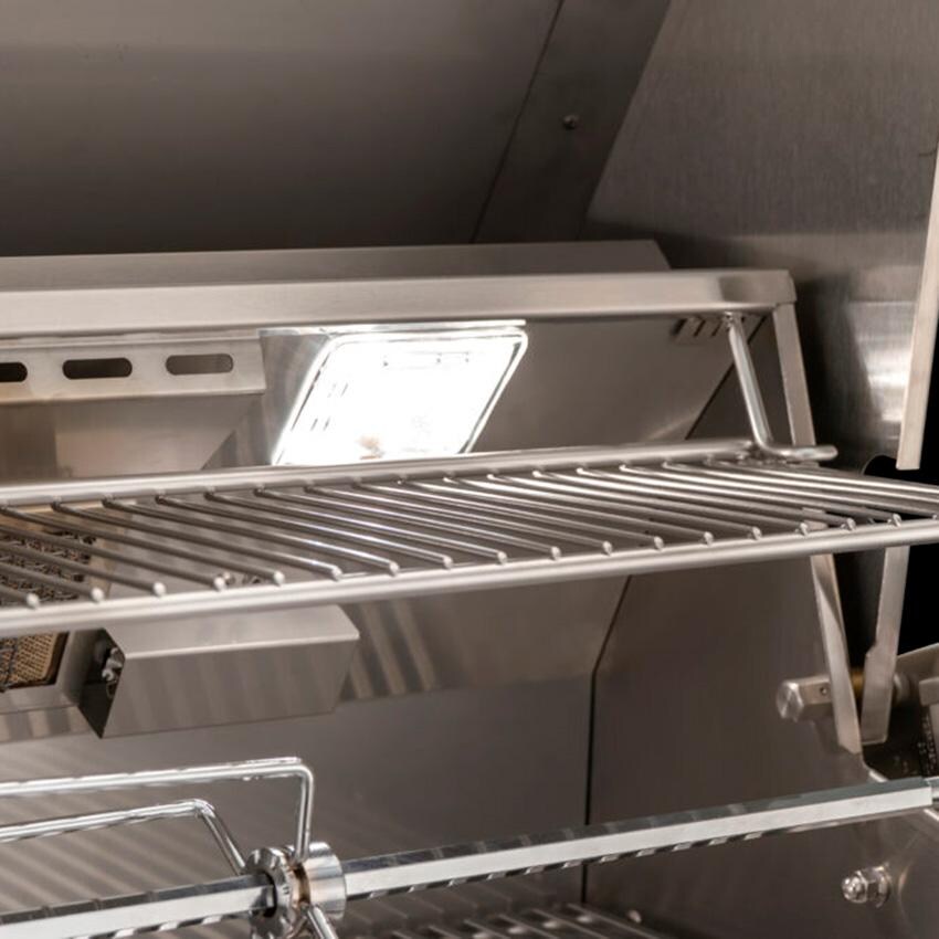American Outdoor Grill AOG36LN 36-in L-Series Built-In Natural Gas Grill with Lights and Rotisserie - Interior Lights - Detail thumbnail