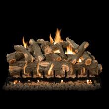 Grand Canyon 42-Inch Arizona Weathered Oak Vented Natural Gas Log Set W/ 3 BRN Burner - High Capacity Basic On/Off Remote