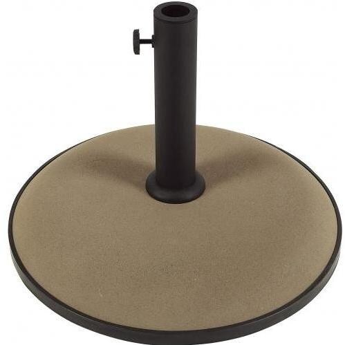 FiberBuilt Round Concrete Umbrella Base - Champagne Bronze image
