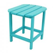 South Beach Aruba Recycled Plastic Wood 19 X 15 Inch Rectangular Patio End Table By POLYWOOD