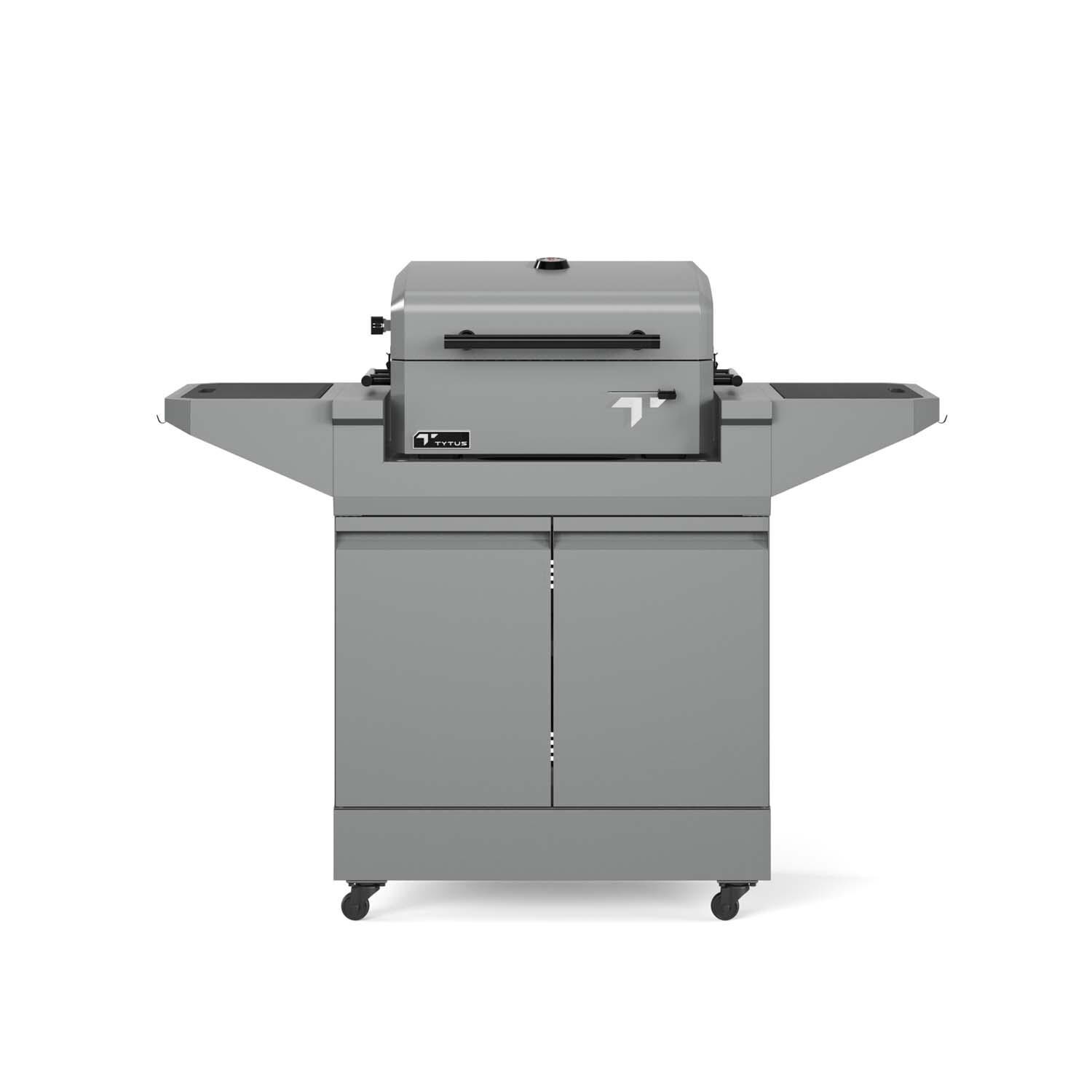 TYTUS Emberwood Charcoal Grill w/ Grill and Prep Cart - TDT-CRT-CHAR