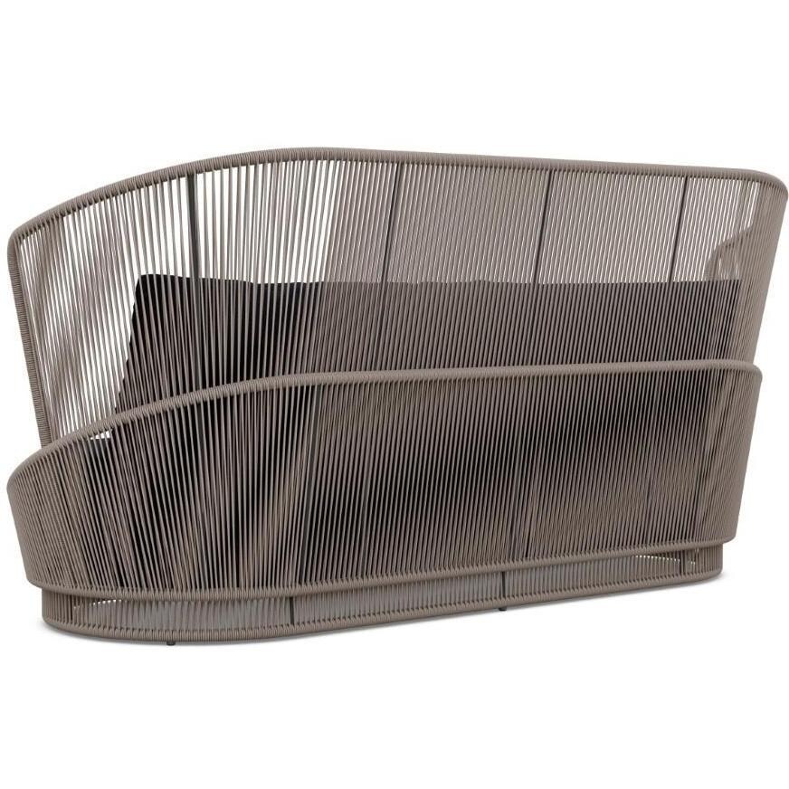 Azzurro Living Palma Woven Rope Sofa in Mocha /Midnight - Back - White Background thumbnail