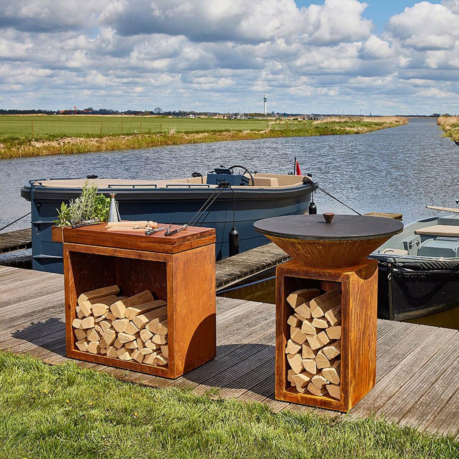 OFYR OA-CB-85 35 Inch Cover Black 85 - Boat Dock - Lifestyle thumbnail