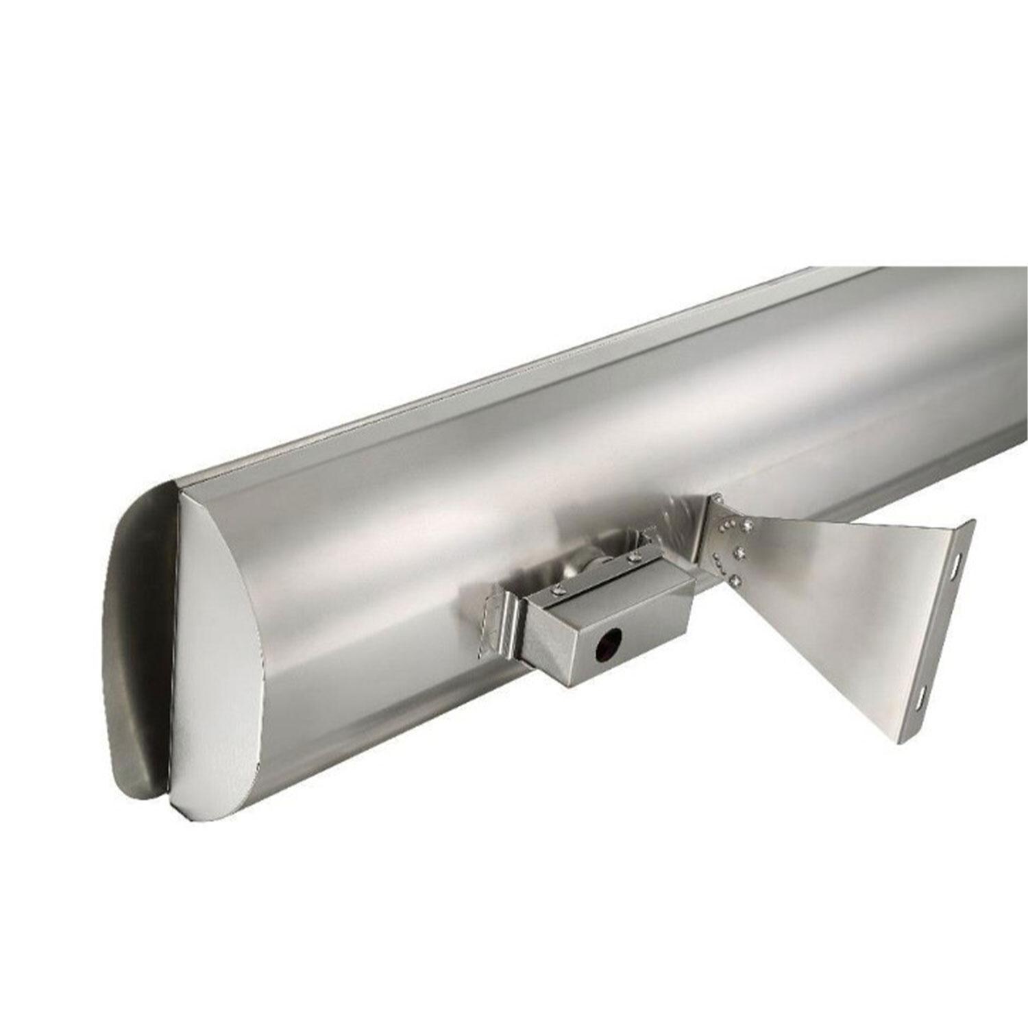 Eurofase EF50240S 39-Inch 5000 Watt Dual Element 240V Electric Infrared Patio Heater - Stainless Steel - Rear - White Background thumbnail