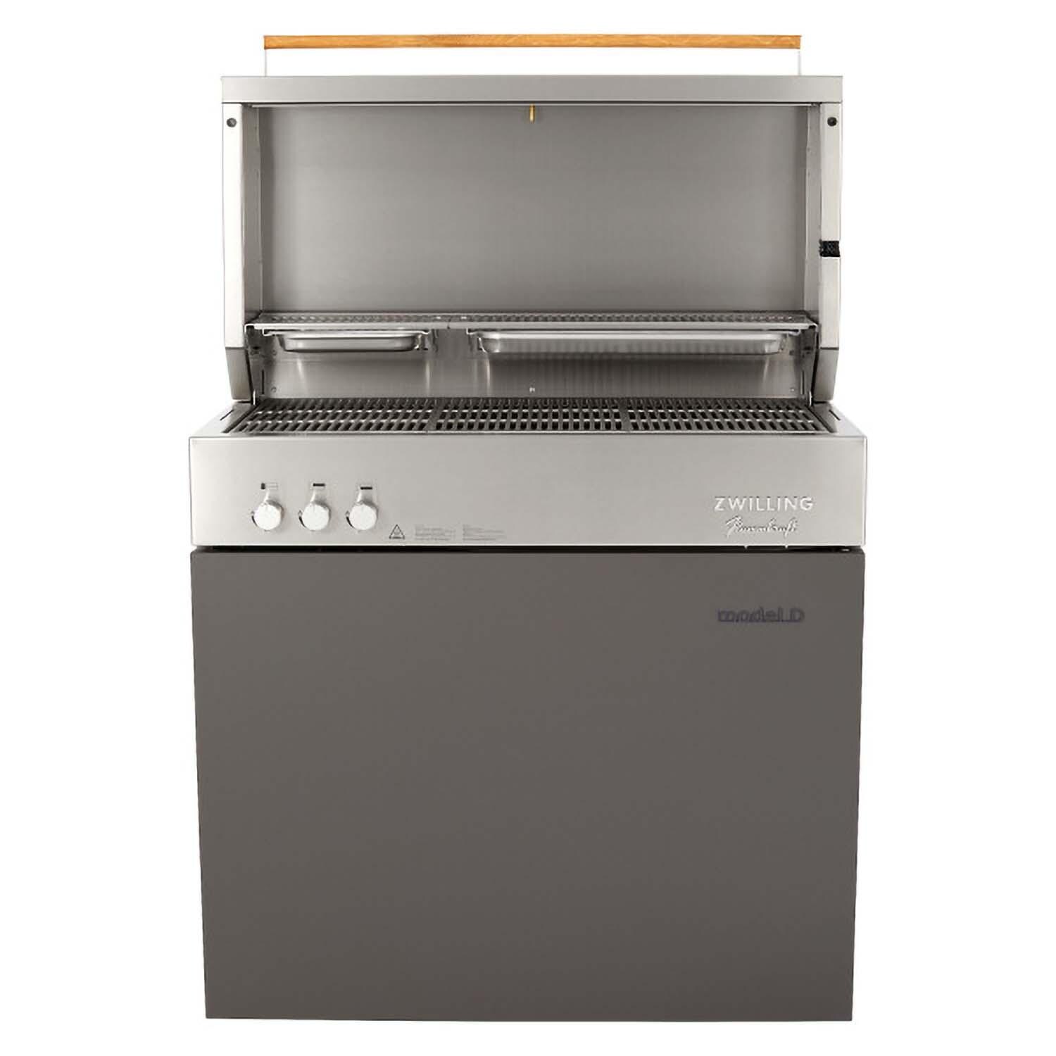 Flammkraft 1030973 Model D Natural Gas Grill - Deep Umbra - White Background thumbnail