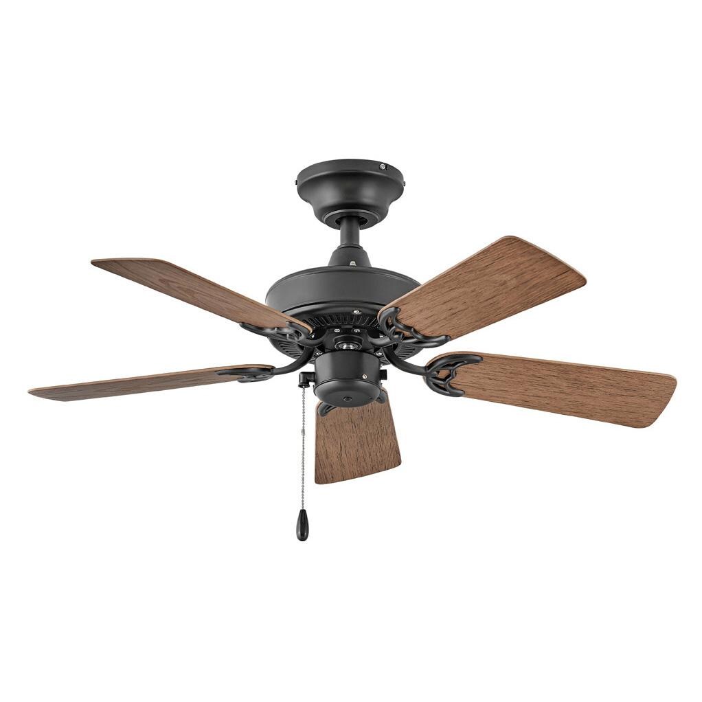 Hinkley Lighting Cabana 36-Inch Indoor / Outdoor Ceiling Fan - Matte Black - 901836FMB-NWA