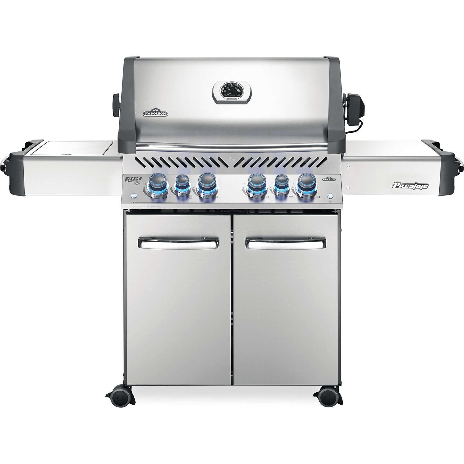 Napoleon P500RSIBNSS-3 (2019) Prestige 500 Natural Gas Grill with Infrared Rear Burner and Infrared Side Burner - White Background thumbnail