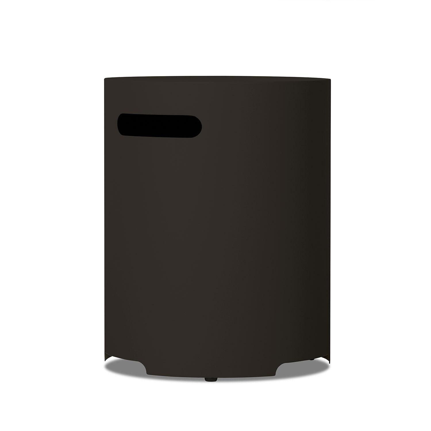 20-in Round Metal Propane Tank Cover in Dark Bronze by Lakeview Outdoor Designs - Side - White Background thumbnail