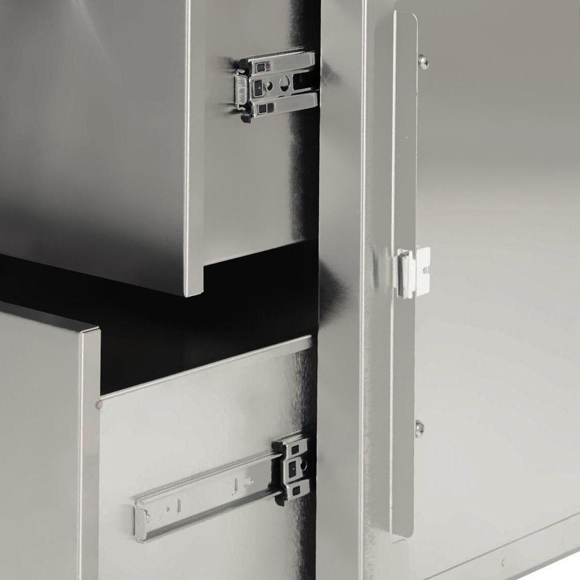 BBQGuys BBQ-260-COMBO30 Signature Series 30-Inch Stainless Steel Left-Hinged Access Door & Double Door Combo - Drawer Glides thumbnail