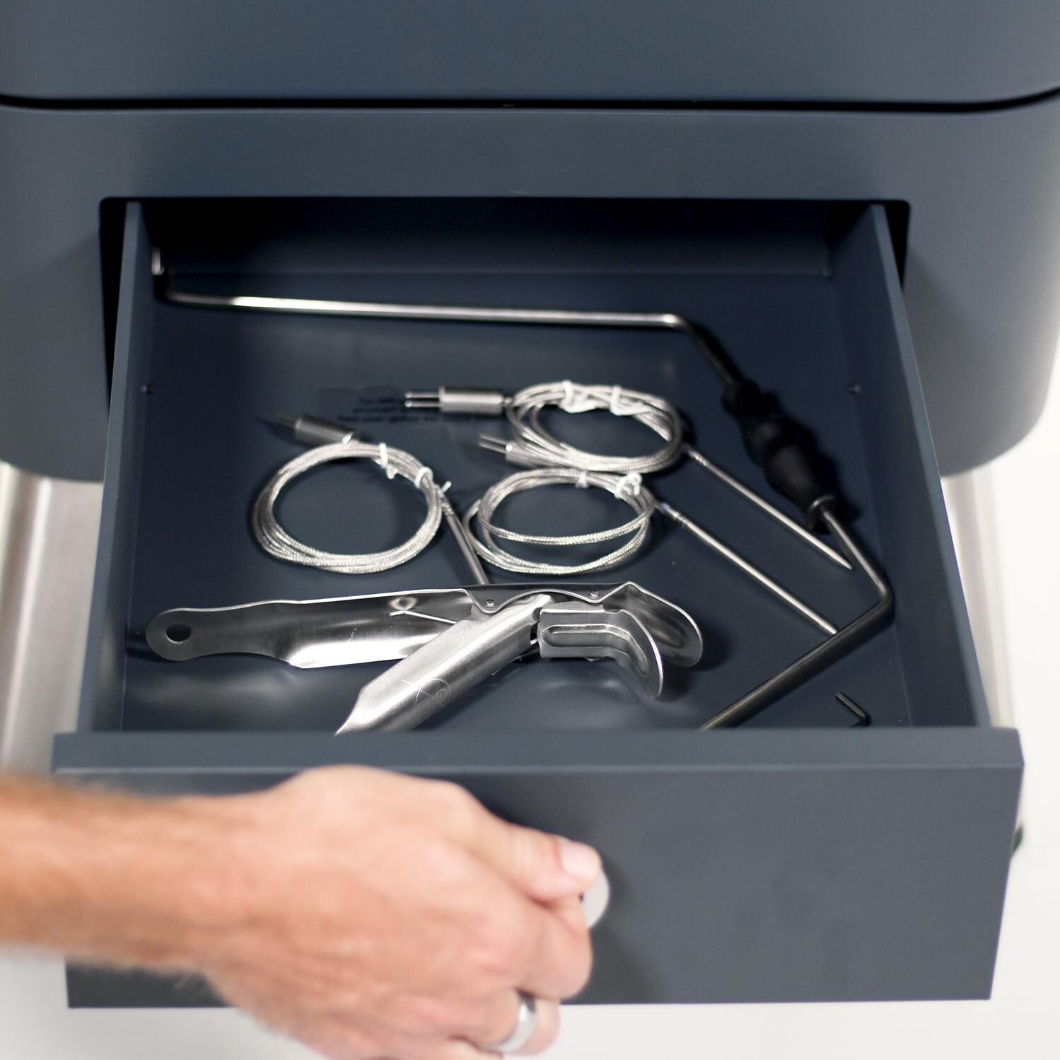 Everdure HBCE4KGUS 4K 21-Inch Charcoal Grill & Smoker - Storage Drawer thumbnail