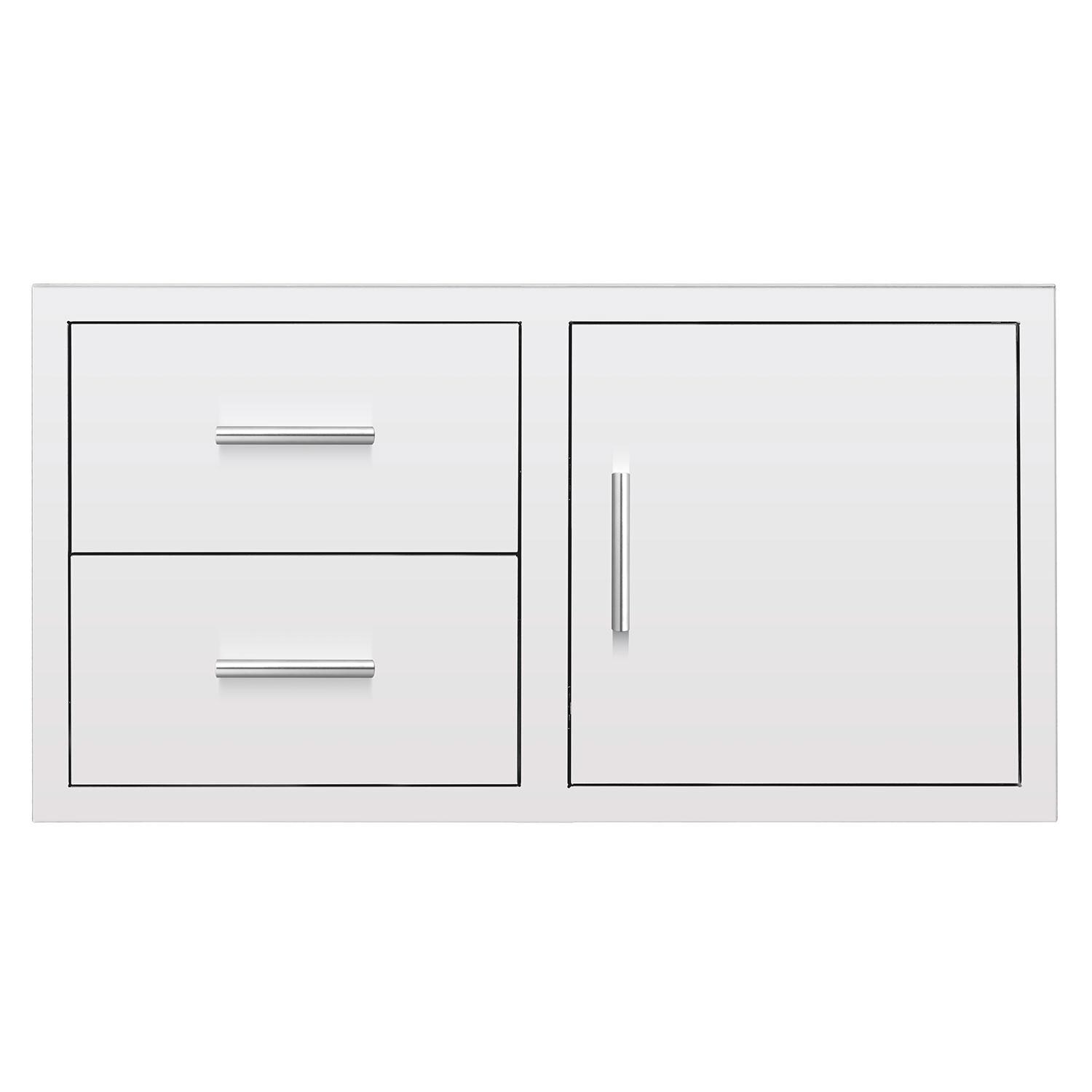 Summerset DC2-42 42 Inch 2 Drawer & Access Door Combo - Display - White Background thumbnail