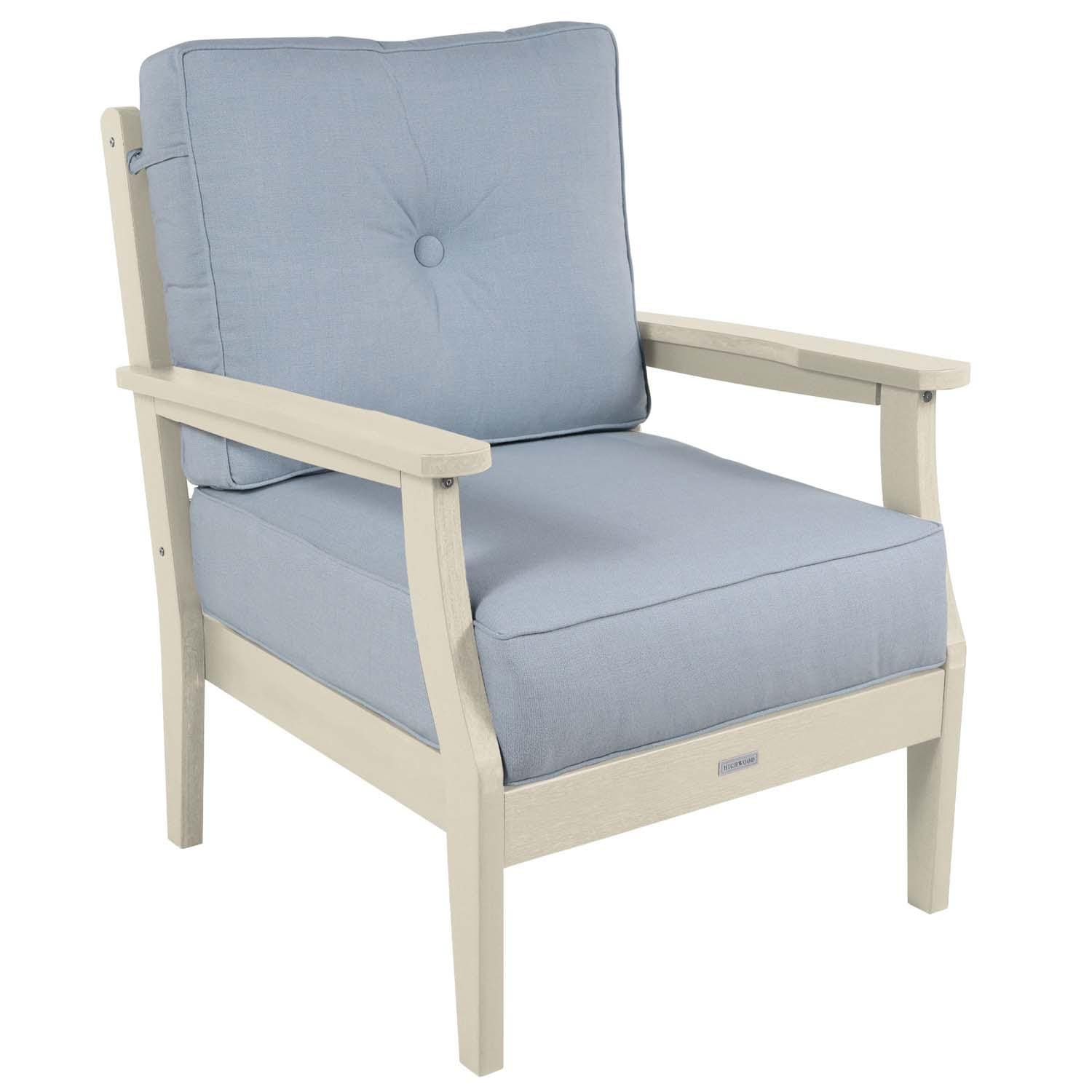 Blushing Bay 3 Pc Recycled Plastic Seating Set in Bliss Dew/Whitewash by Lakeview Outdoor Designs - Chair - White Background thumbnail