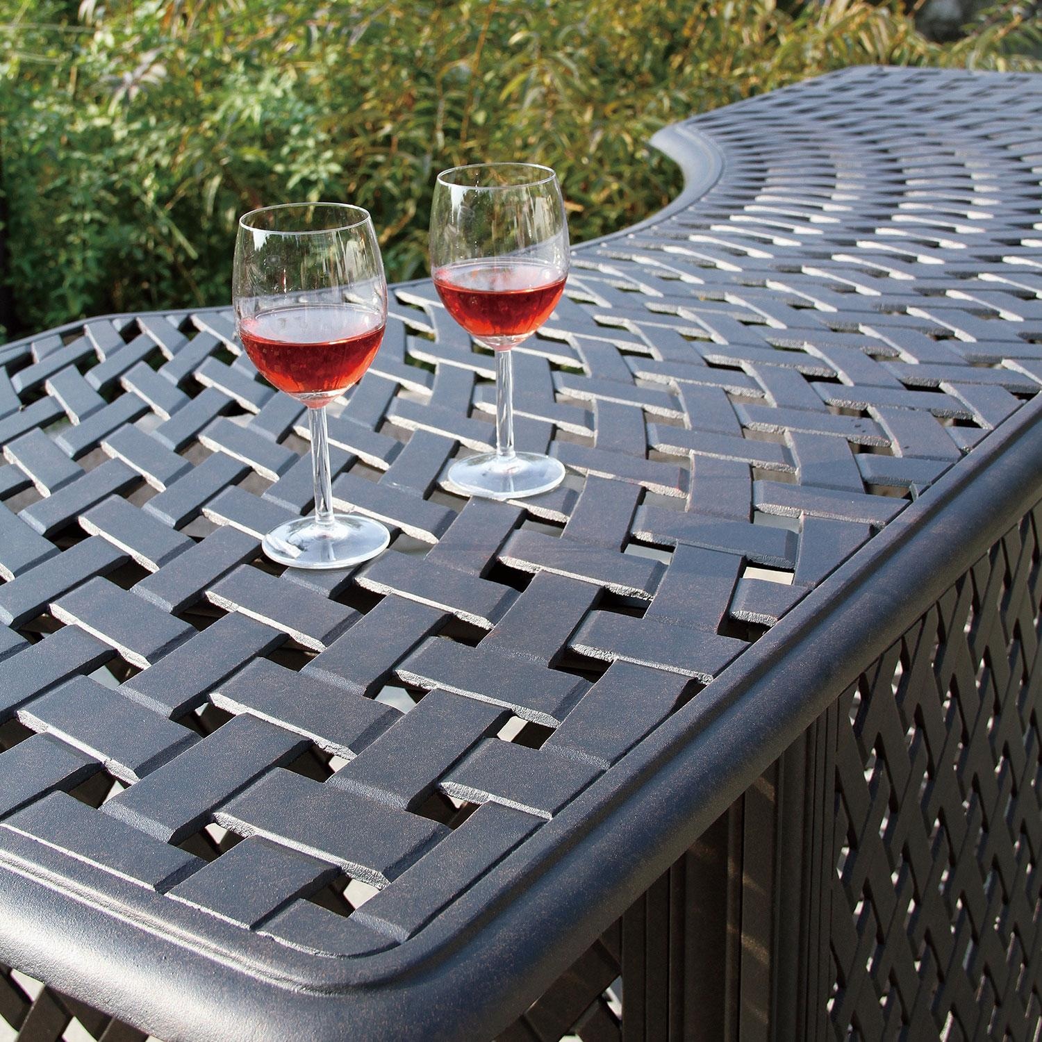 Darlee Sedona 4-Person Patio Party Bar Set - Dining Table - Detail thumbnail
