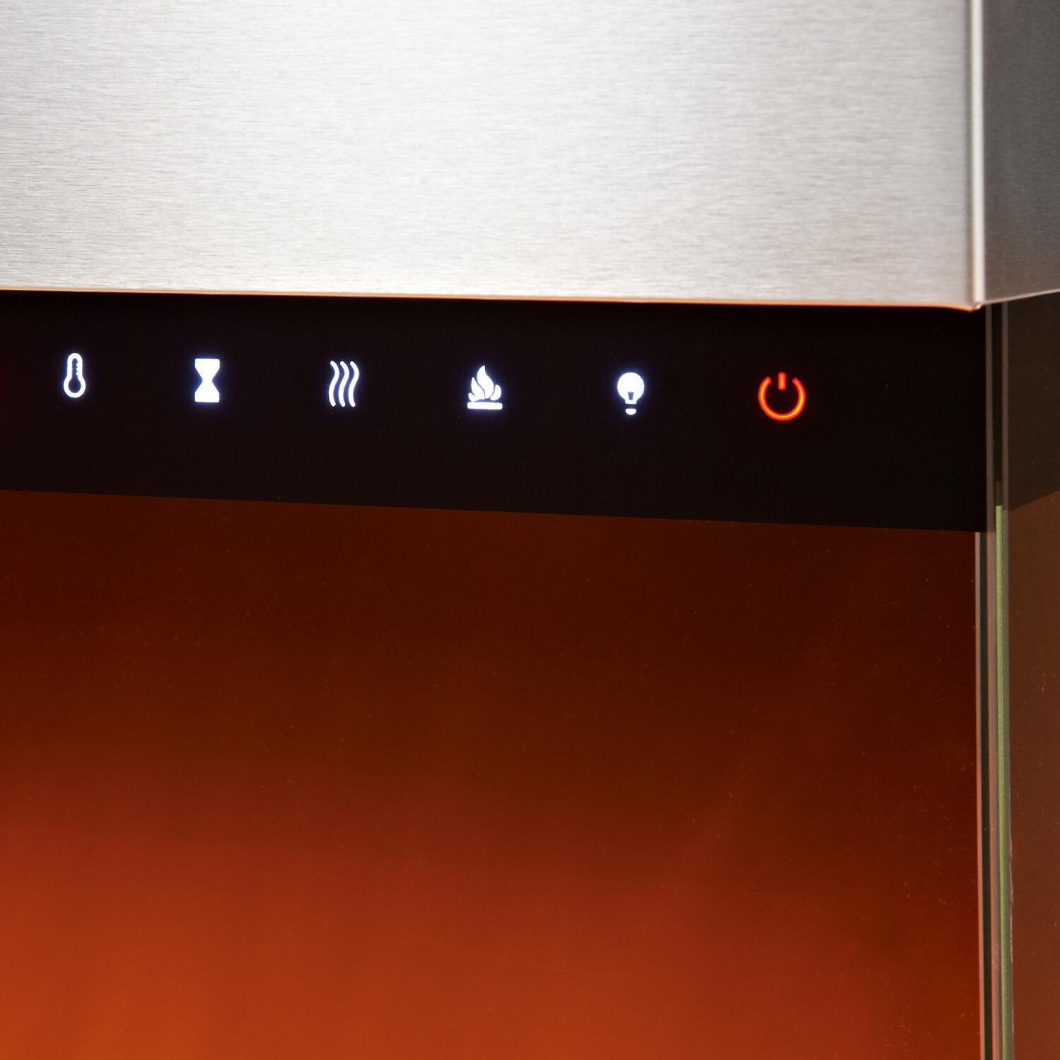 Evolution Fires - EF3SESS - Empire Electric Fireplace - Stainless Steel - Touchscreen Control Panel thumbnail