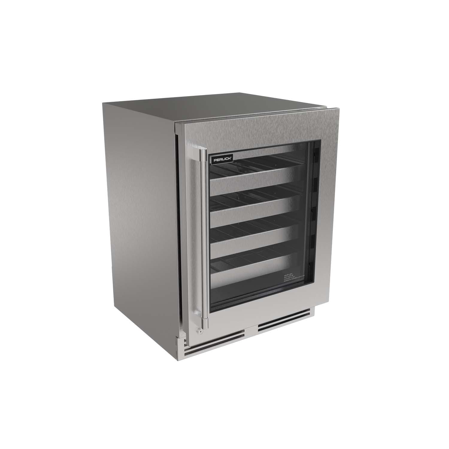 Perlick G5 Core 24-in 4.5 Cu. Ft. ADA Wine Cooler w/ Panel Ready Glass Door - G5WR24GA