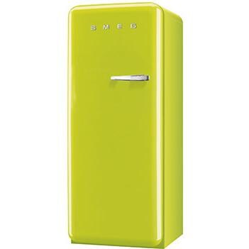 Smeg 9.22 Cu. Ft. Left Hinge Retro Style Refrigerator / Freezer - Lime FAB28ULIL1