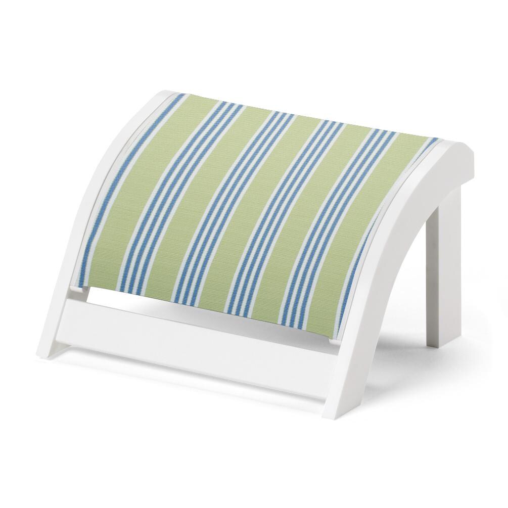 Adirondack MGP Adirondack Ottoman in Textured Snow/Limelight by Telescope Casual