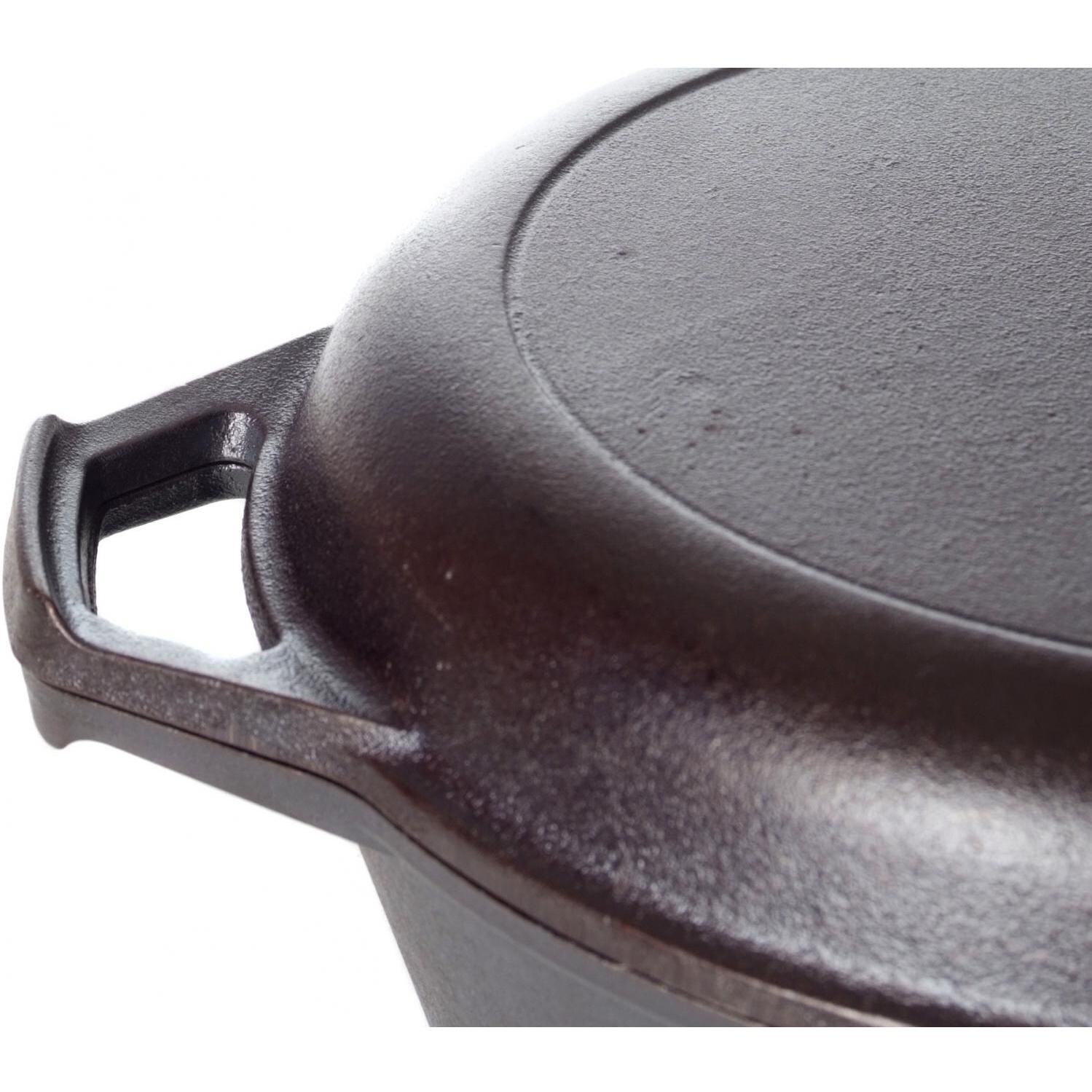 Lodge Cast Iron Cooker with Griddle Lid Seasoned thumbnail