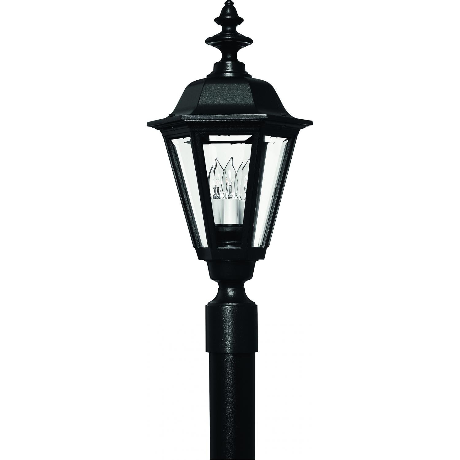 Hinkley Lighting Manor House 1441BK 25W Three Light Outdoor Post Light - Black thumbnail