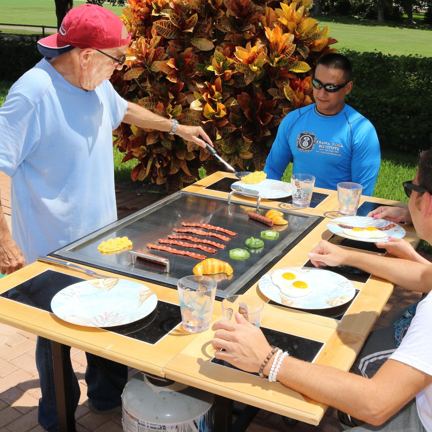 My Hibachi BBQ 3-In-1 Freestanding Flattop Teppanyaki Propane Gas Grill