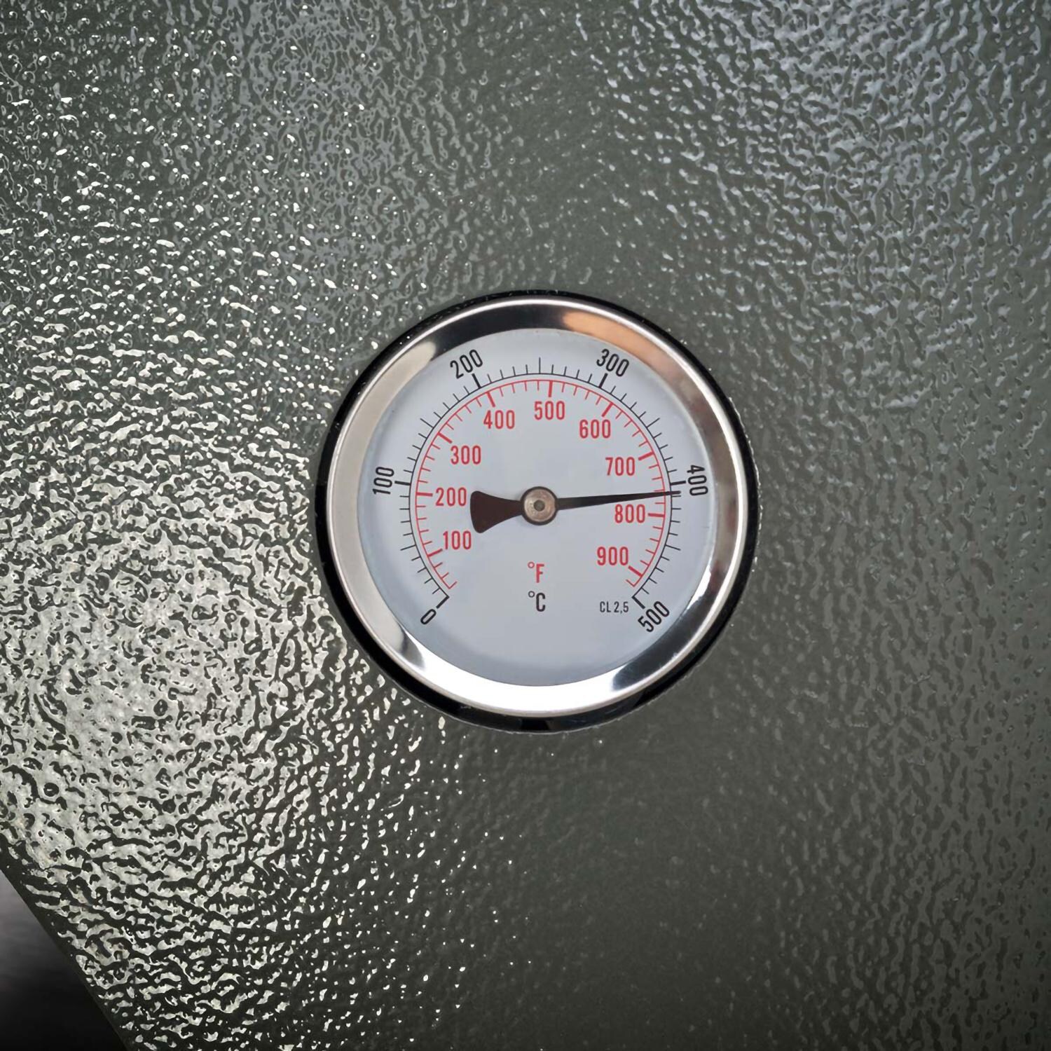 Alfa Pro Opera 47-Inch Outdoor Countertop Wood-Fired Pizza Oven - Oven Thermometer Detail View thumbnail