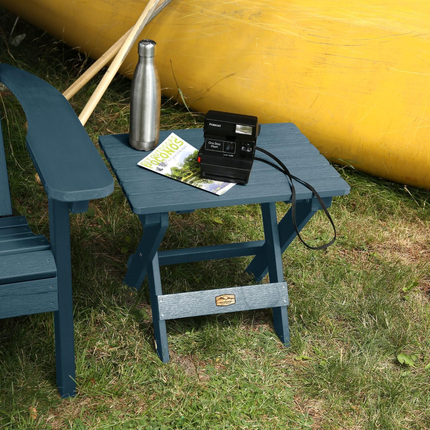 Lakeview The Charmville Folding Side Table - Nantucket Blue thumbnail