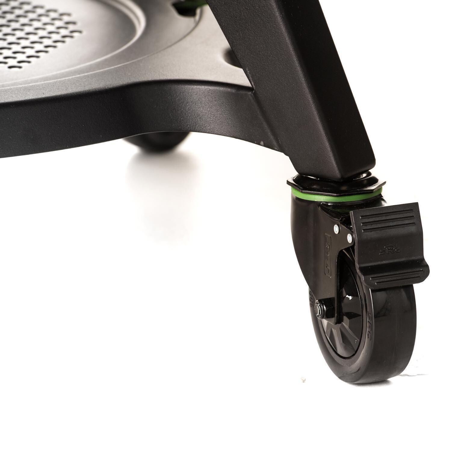 Kamado Joe Classic III 18-in Ceramic Kamado Grill Bundle - Metal Stand Caster Wheel - White Background thumbnail