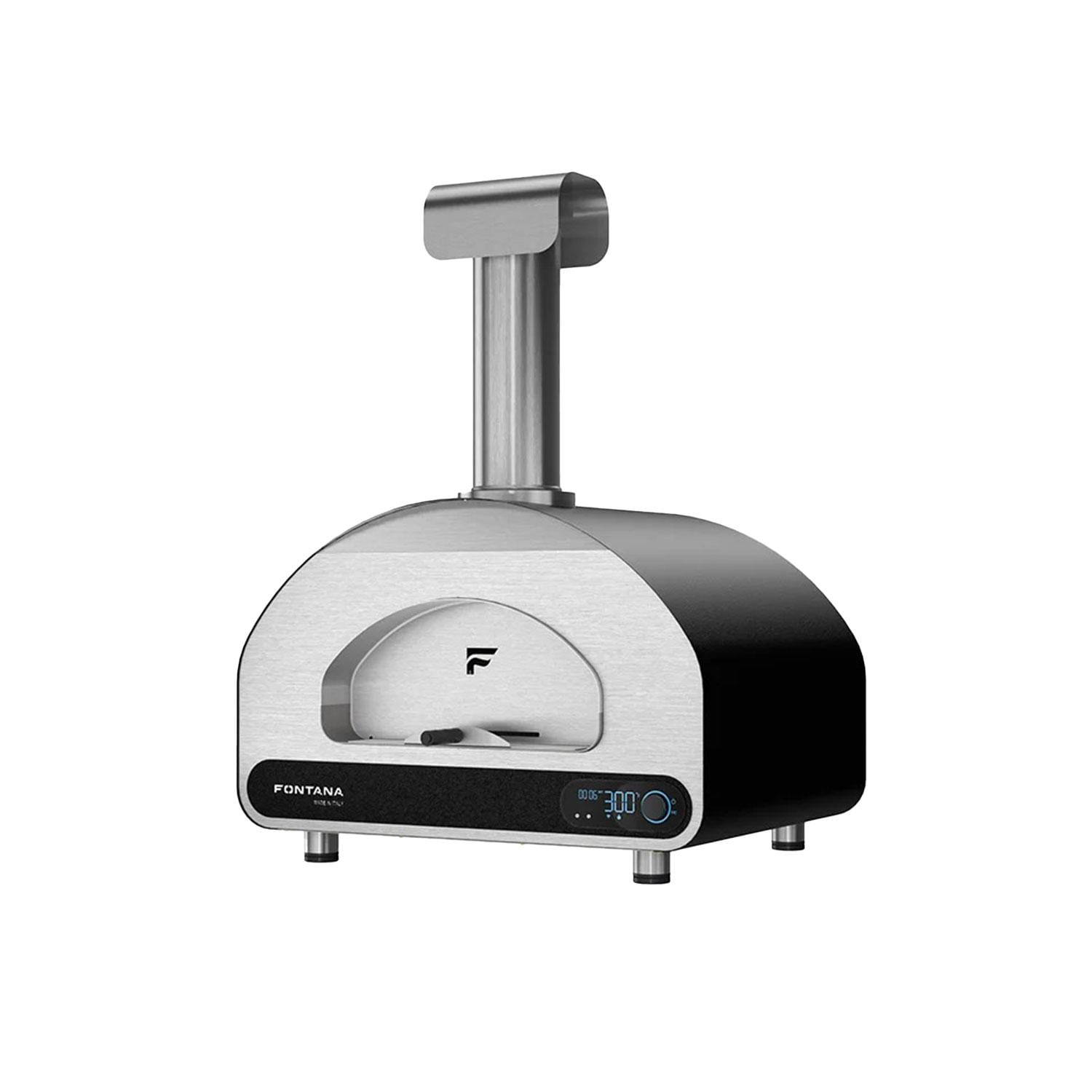 Fontana Forni FFVOLTA70-B Volta 70 Hybrid Smart Outdoor Oven - Black - White Background thumbnail