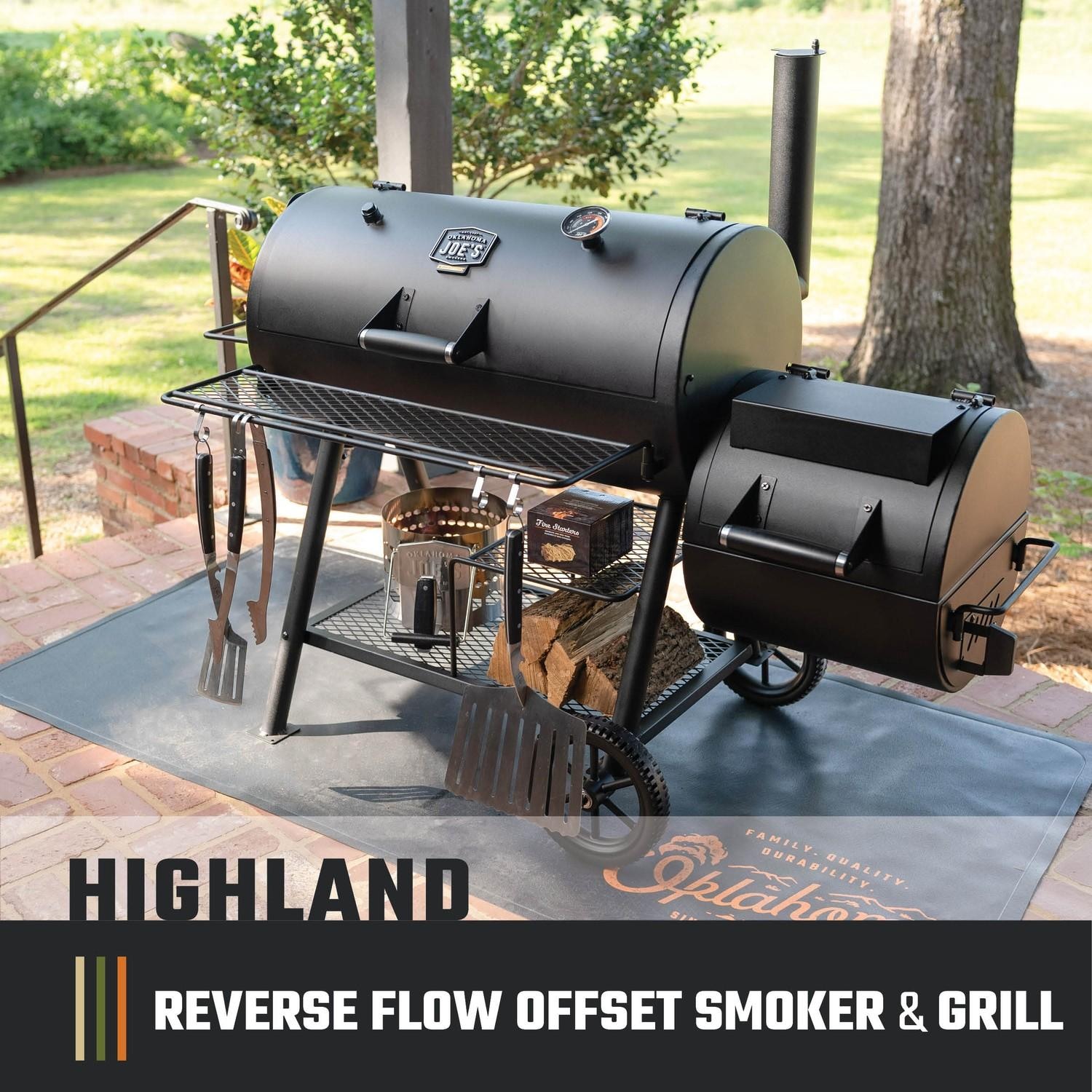 Oklahoma Joe's Highland Offset Reverse Flow Smoker/Grill