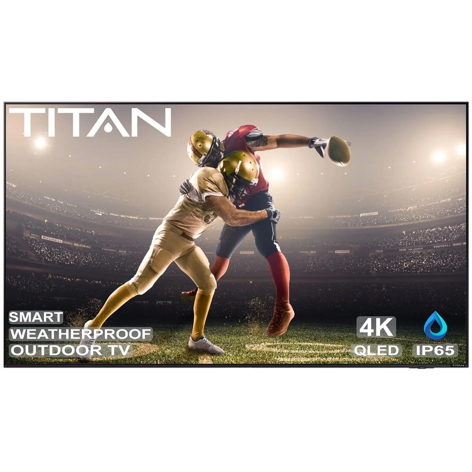 Titan BQG-S300-QLED-085-010 S300 Series 85 Inch Full Sun 4K QLED Smart Outdoor TV W/ Built-In Alexa - Screen - White Background thumbnail