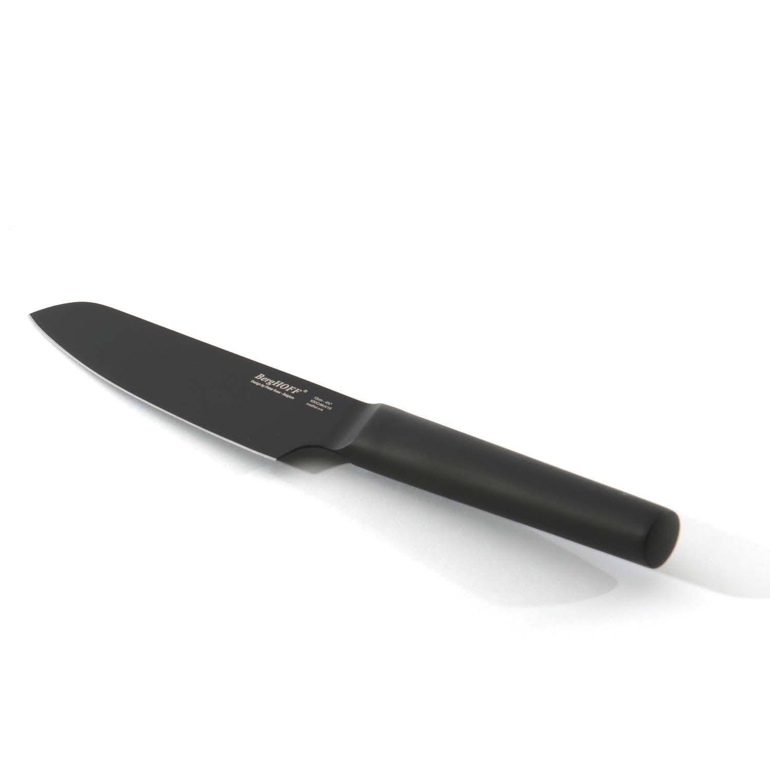 BergHOFF Ron 2 Pc Vegetable & Paring Knife Set - Black - Vegetable Knife - White Background thumbnail