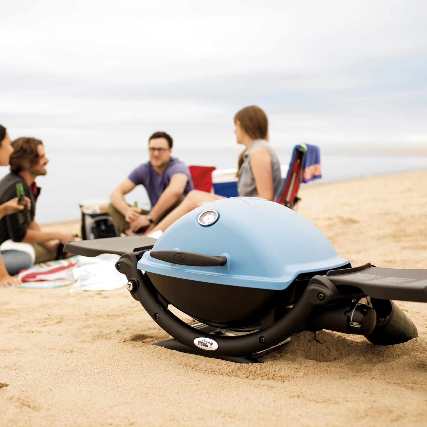 Weber Q 1200 Portable Propane Gas Grill - At The Beach thumbnail
