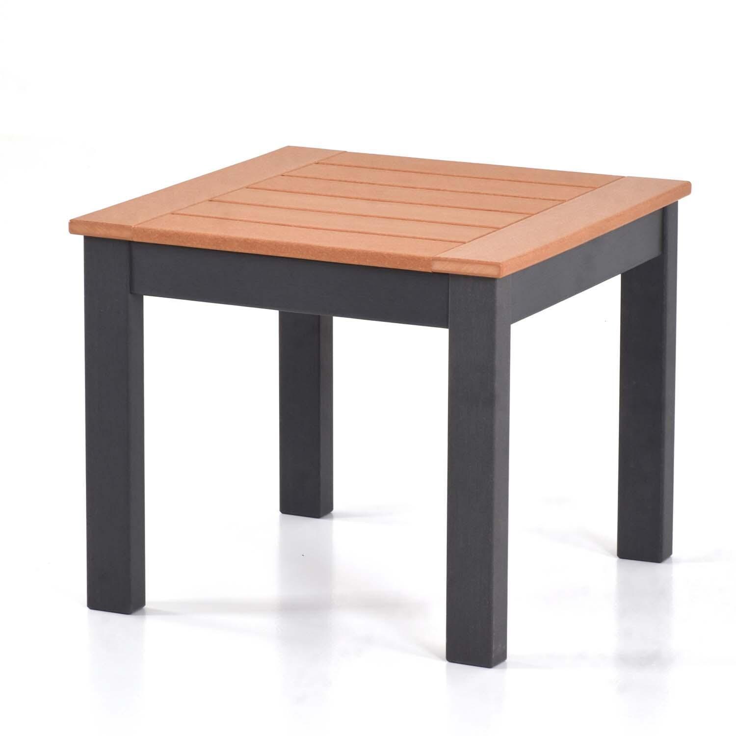 Sabine Landing 5 Pc Set Polyresin Seating Set By Lakeview Outdoor Designs - End Table - White Background thumbnail
