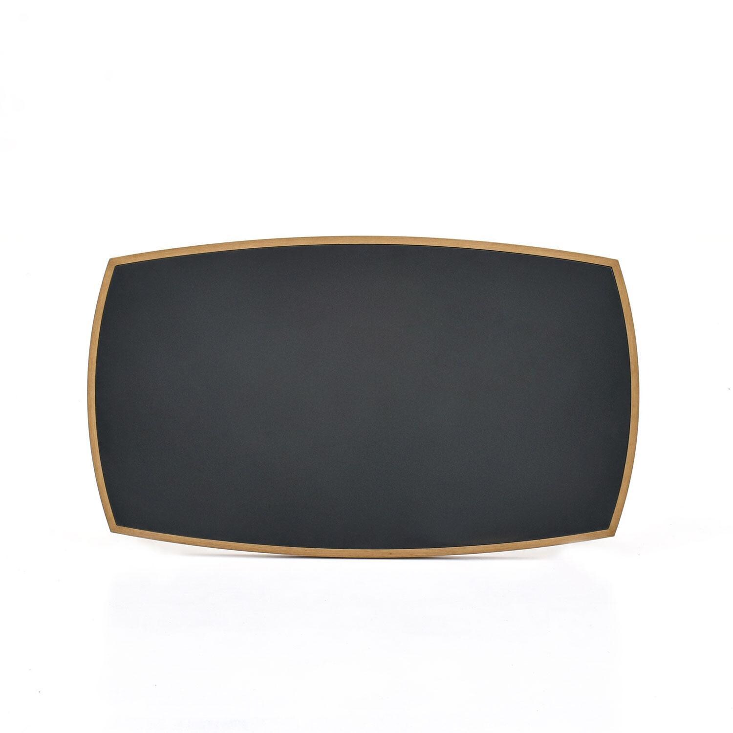 Evangeline 47 Inch Aluminum Coffee Table by Lakeview Outdoor Designs - Top View - White Background thumbnail