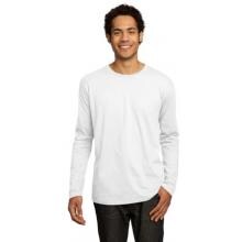 District Made Mens Long Sleeve Perfect Weight T-Shirt 4XL - Bright White image