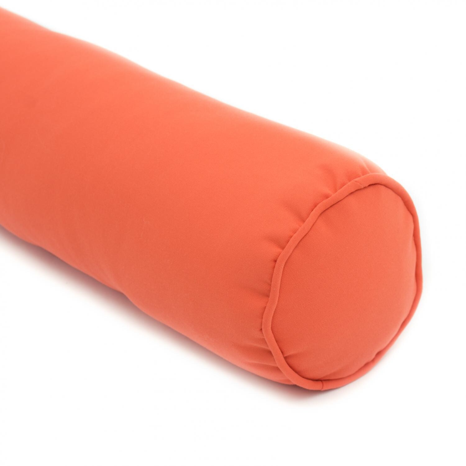 BBQGuys Signature Series 6 X 24 Outdoor Bolster Pillow - Angled View thumbnail