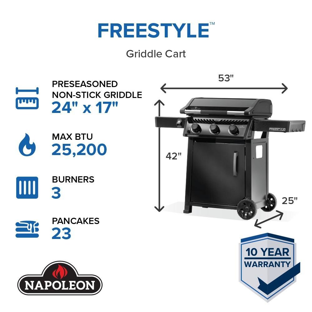 Napoleon F24DFTPK 24-in Propane Griddle - Freestyle Collecton - Detail thumbnail