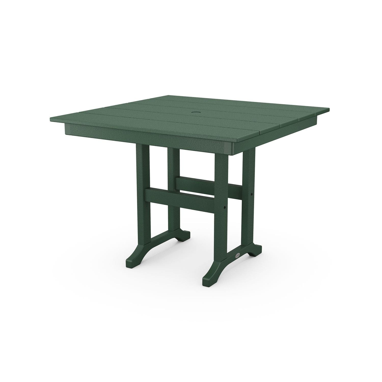 POLYWOOD 37-Inch Farmhouse Dining Table - Green thumbnail