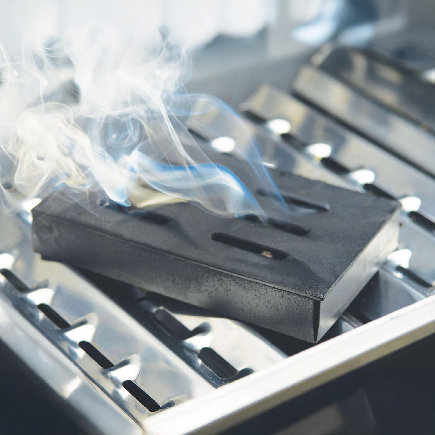 GrillPro Cast Iron Smoker Box - 150 - In Use - Lifestyle thumbnail