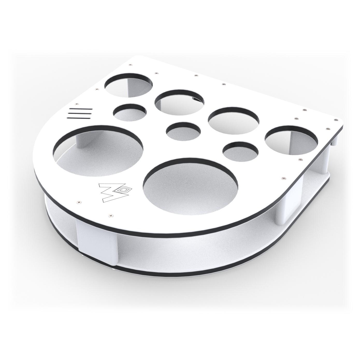 Magma Semicircle Side Caddy Party Table - T10-534